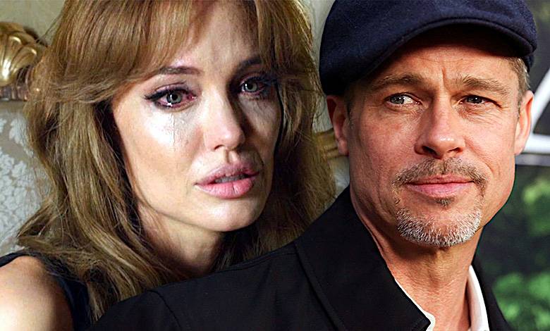 Angelina Jolie płacze, Brad Pitt